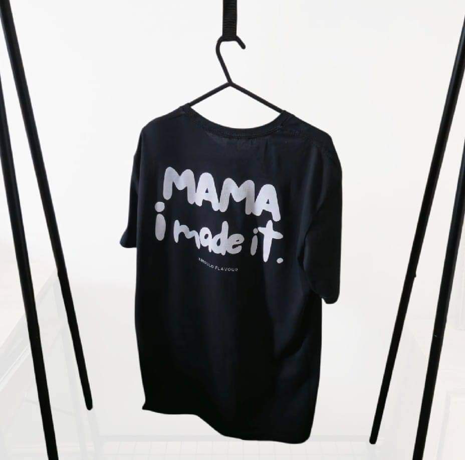 "Mama I Made It" T-Shirt - Black & White